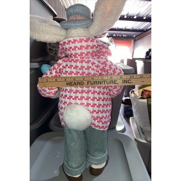 KAREN DIDION Cottontail Collection Mr. Easter Blue Bunny Rabbit Spring 26" Tall - Picture 11 of 14